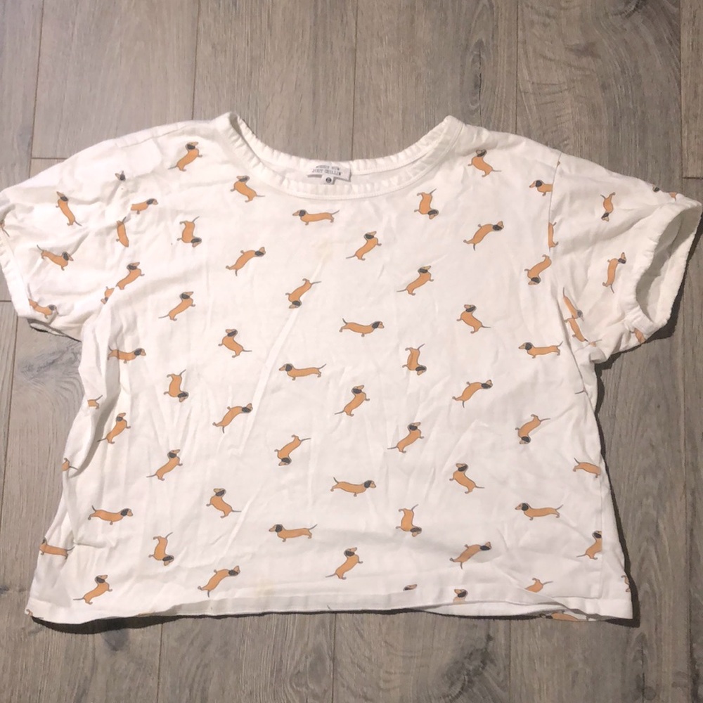 Messy Bun Just Chillin’ • Dog Crop Top • Adult XL